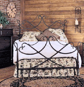 french iron/metal bed